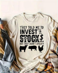 Tshirt- Invest in Stock